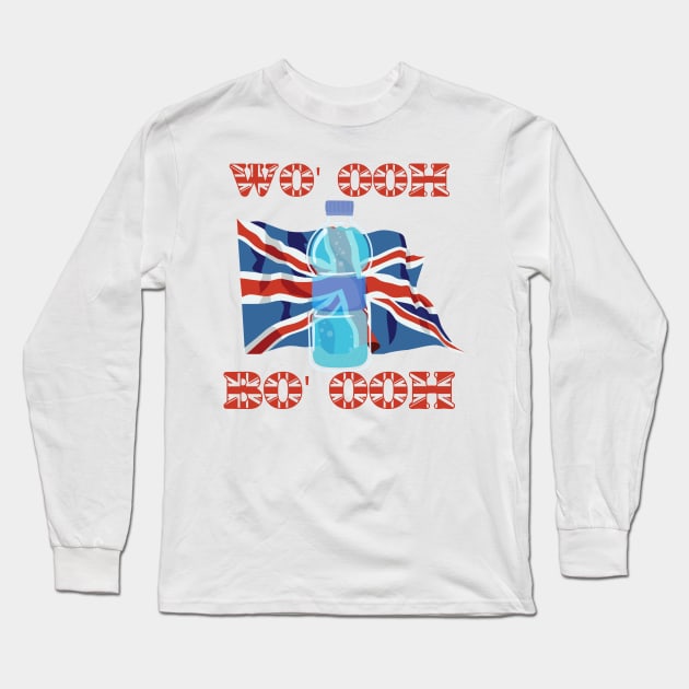 Water Bottle british accent meme Long Sleeve T-Shirt by the-Bebop